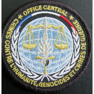  CCH / GCG : écusson brodé de l'office central des crimes contre l'humanité
