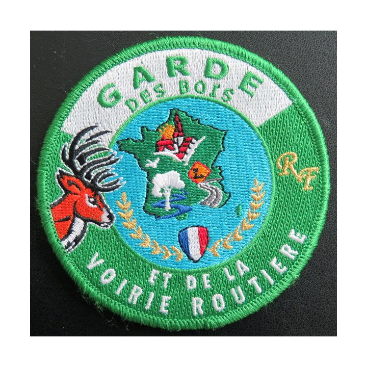 Ecusson tissé de Garde des Bois et de la voirie routière