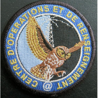 Ecusson tissé du centre d'opérations et de renseignement de la gendarmerie nationale