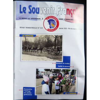 Le Souvenir Français N° 525 : bulletin Janvier 2022