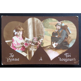 Carte postale Je pense à Toi toujours 1917