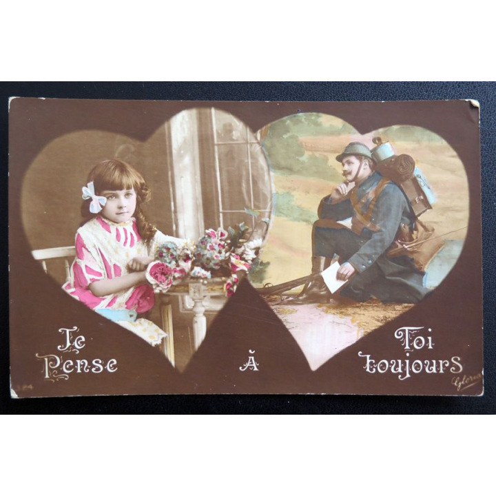 Carte postale Je pense à Toi toujours 1917