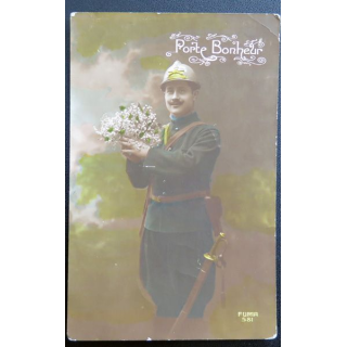 Carte postale Porte Bonheur 1916
