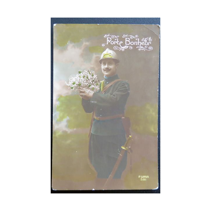 Carte postale Porte Bonheur 1916