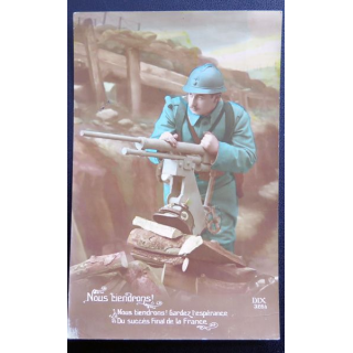 Carte postale Nous tiendrons Gardez l'espérance 1916