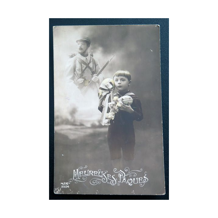 Carte postale Heureuses Pâques 1916