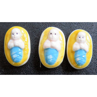 3 fèves santons de Provence Petits Jésus identiques
