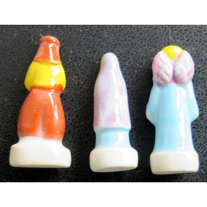 3 fèves santons de Provence 1 ange, 1 homme et 1 femme