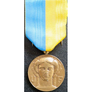 FRANCE : Médaille de l'union fédérale des combattants en bronze