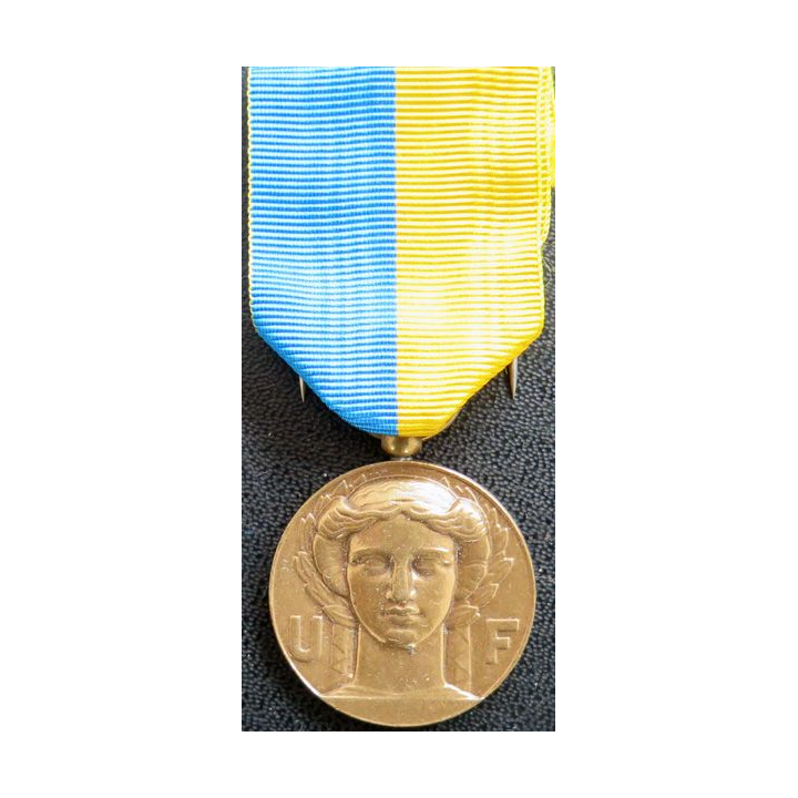 FRANCE : Médaille de l'union fédérale des combattants en bronze