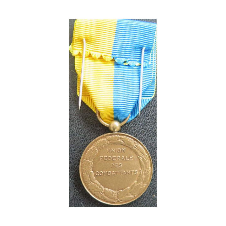 FRANCE : Médaille de l'union fédérale des combattants en bronze