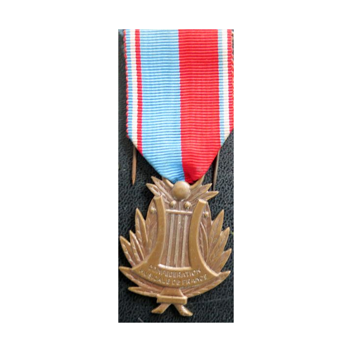 FRANCE : médaille de la confédération musicale de France Moret Paris bronze