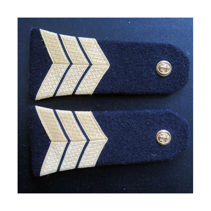 Paire d'épaulette de maître de la Marine Nationale