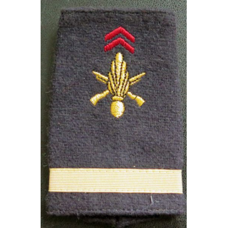 Fourreau d'épaule de sous lieutenant de l'Infanterie longueur 8 cm