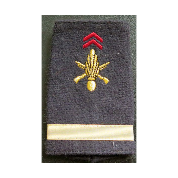 Fourreau d'épaule de sous lieutenant de l'Infanterie longueur 8 cm