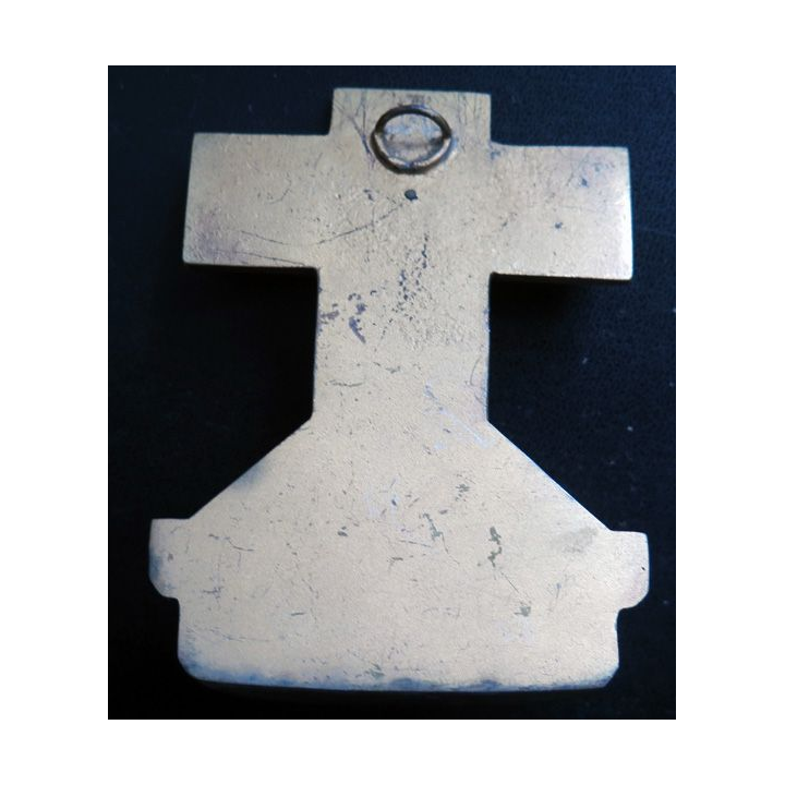 Petitbénitier en laiton de hauteur 9,5 cm