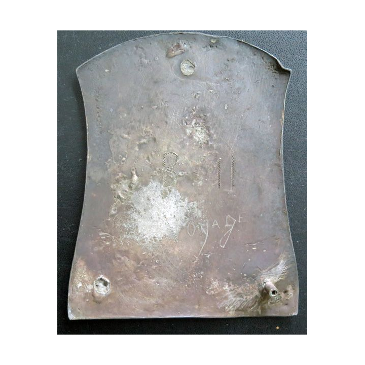 Plaque argentée sur le pain de vie Panis Vitae 15 cm de hauteur
