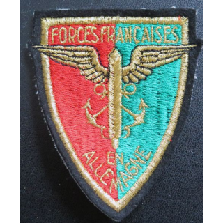 FFA : Insigne tissu des forces françaises en Allemagne 7,5 x 9 cm