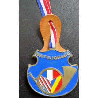 8° GC : insigne du 8° groupe de chasseurs Witlich collé sur cuir 