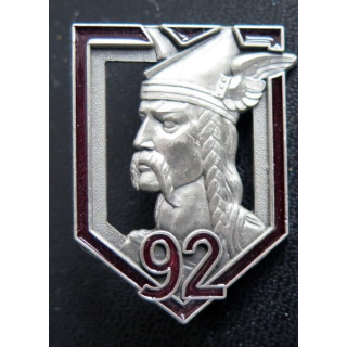 92° RI : insigne du 92° régiment d'infanterie Pichard Balle H. 112