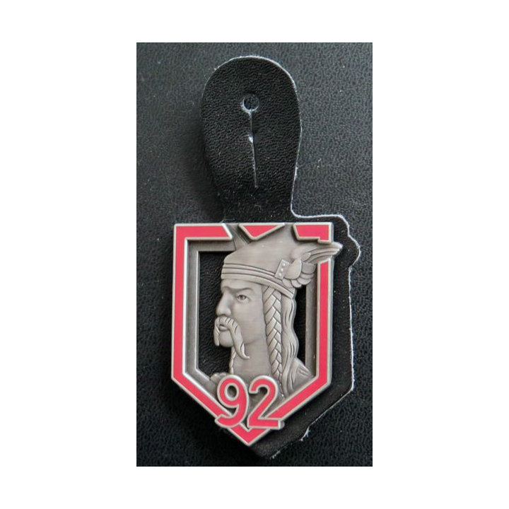 92° RI : insigne du 92° régiment d'infanterie Duseaux H. 112
