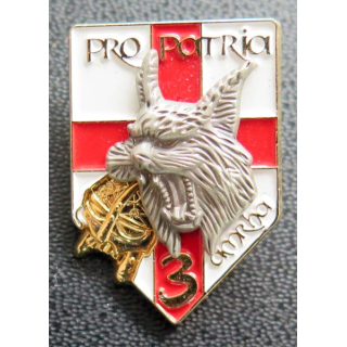 92° RI : Pin's de la 3° compagnie du 92° régiment d'infanterie hauteur 3 cm