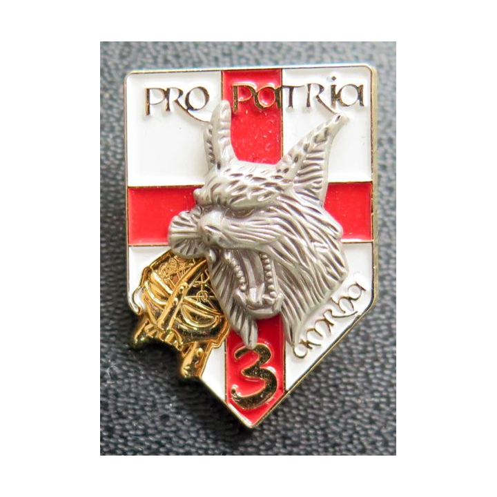 92° RI : Pin's de la 3° compagnie du 92° régiment d'infanterie hauteur 3 cm