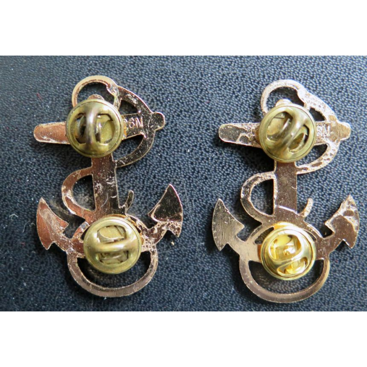 Paire d'insigne de col de l'US Navy A 26 N