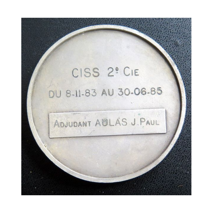 CISS : Plaque attribuée de la 2° compagnie du Centre d’instruction du service de santé 