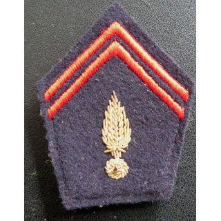 SOUTACHE : insigne de col de Régiment d'infanterie en cannetille
