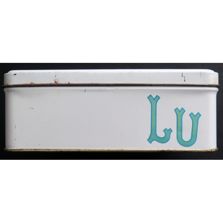 Vieille boite des biscuits LU Lefèvre Utile 18 x 12,5 x 6,7 cm 