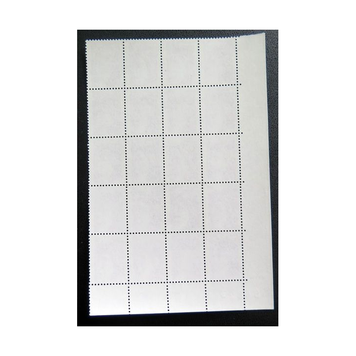 FRANCE : feuille de 20 timbres neufs de Sabine de Gandon 0,50 F violet 1978