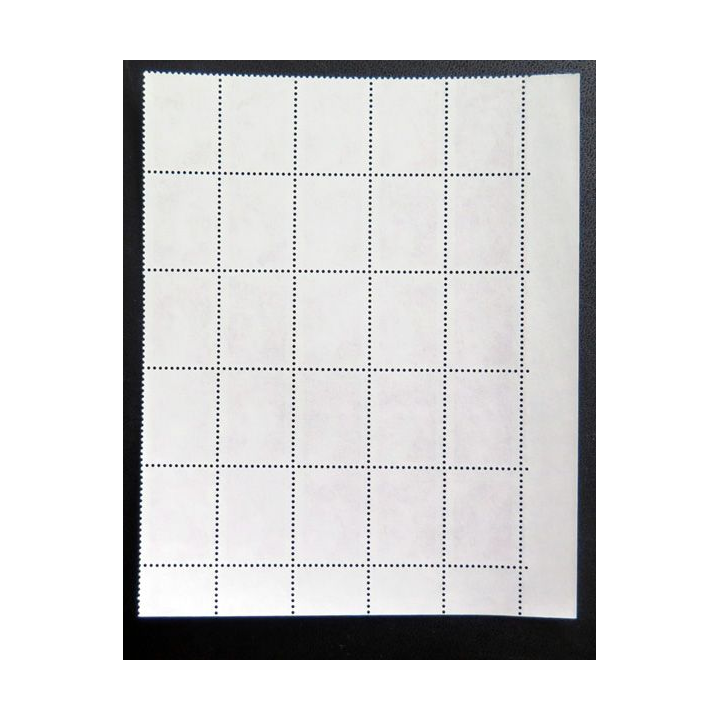 FRANCE : feuille de 25 timbres neufs de Sabine de Gandon 0,10 F Rouge brun 1978