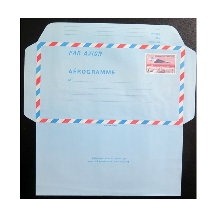 Aérogramme neuf Concorde 3,10 F