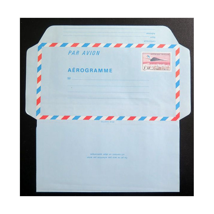 Aérogramme neuf Concorde 3,30 F