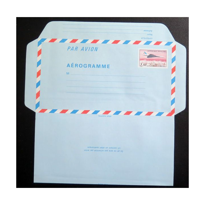 Aérogramme neuf Concorde 3,50 F