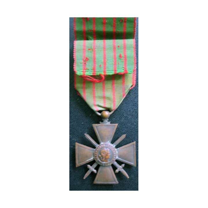FRANCE : Croix de guerre 1914-1916 avec trois palmes
