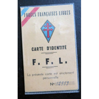 FFL : Carte d'identités Forces Françaises Libres de Henri Hamon 1949
