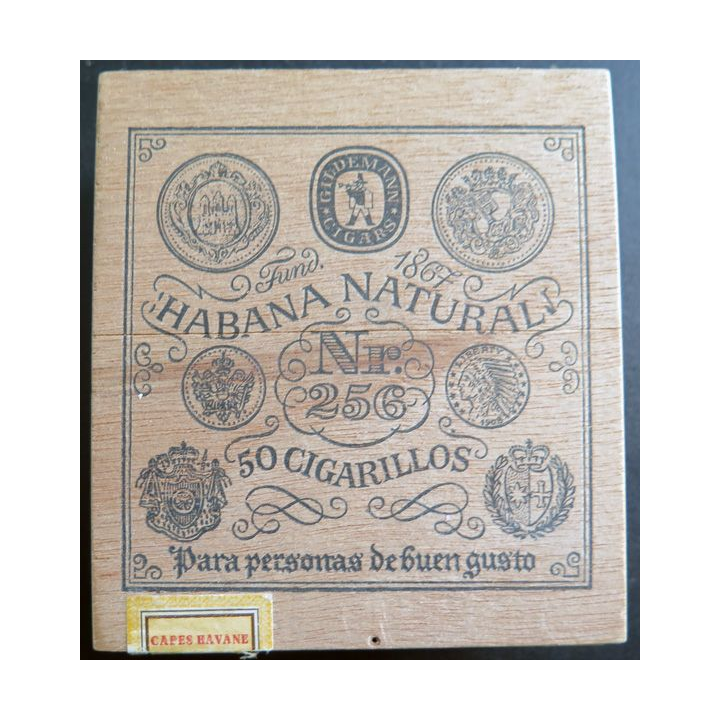 Boite vide de 50 cigarillos Habana Natural 11 x 10 x 5 cm