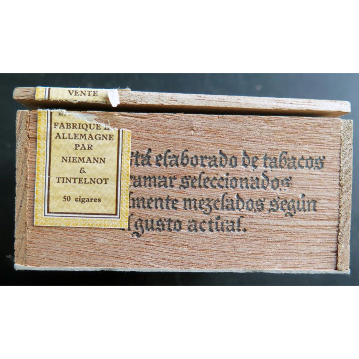 Boite vide de 50 cigarillos Habana Natural 11 x 10 x 5 cm