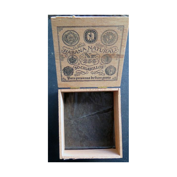 Boite vide de 50 cigarillos Habana Natural 11 x 10 x 5 cm