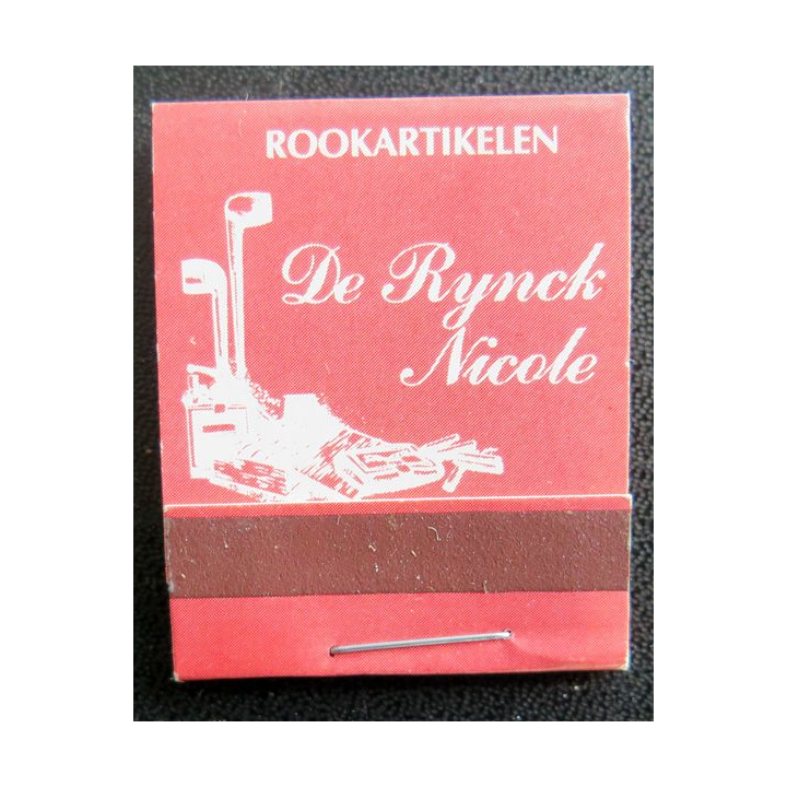 BOITE D'ALLUMETTES : De Rynck Nicole Roolartikelen  (neuve)