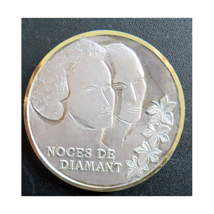Médaille de Noces de Diamant de Marguerite et Maurice 24 Avril 2005