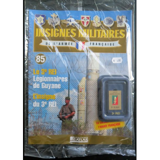 3° REI : insigne métallique du 3° régiment étranger d'infanterie réalisé par Arthus Bertrand pour les Editions Atlas