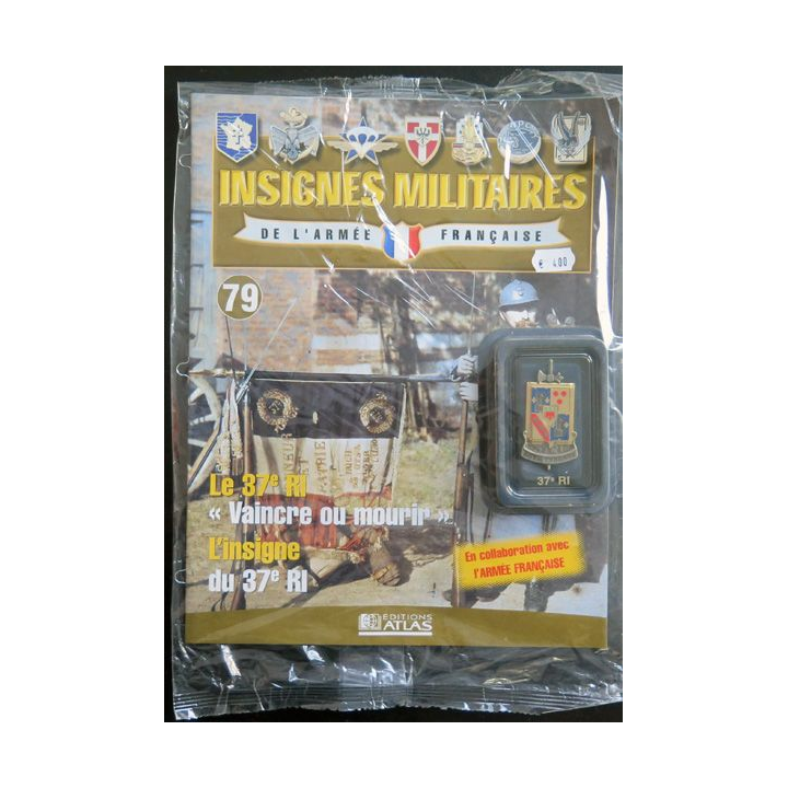 37° RI : 37 régiment d'infanterie, régiment de Turenne, de fabrication Arthus Bertrand Paris pour les Editions Atlas