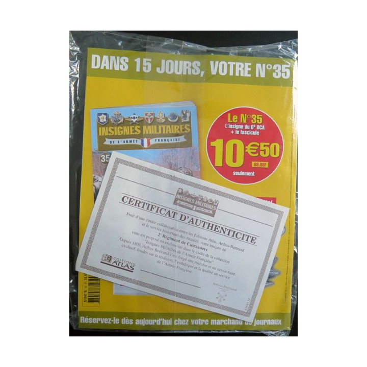 2° RC : 2° régiment de cuirassiers fabriqué par Arthus Bertrand pour les éditions Atlas