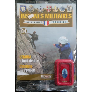 EMHM : insigne métallique de l'école militaire de haute montagne fabriqué par Arthus Bertrand pour les éditions Atlas