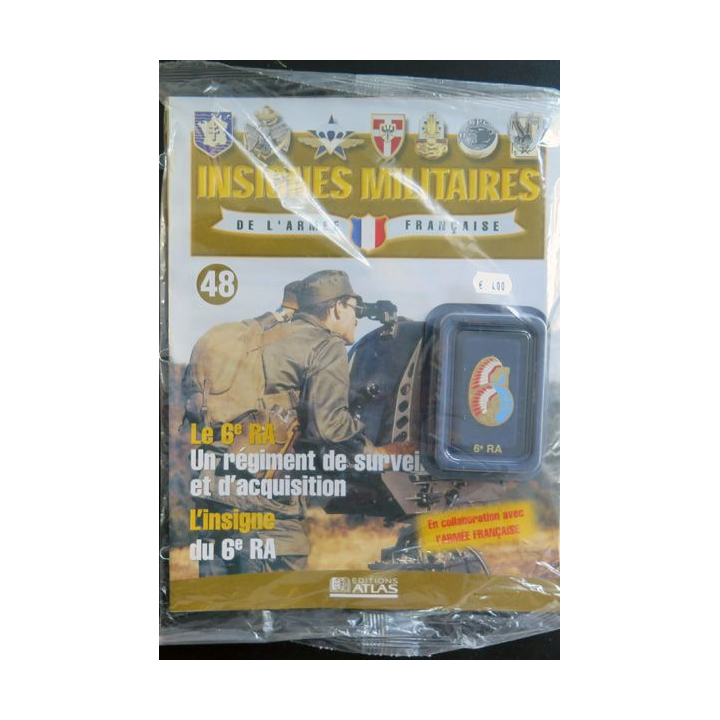 6° RA : 6° régiment d'artillerie fabriqué par Arthus Bertrand pour les éditions Atlas