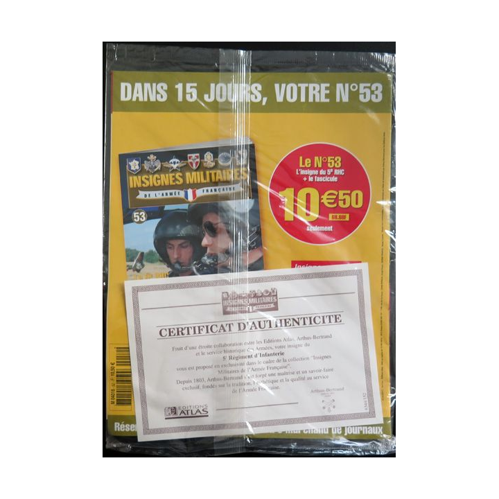 5° RI : 5° régiment d''infanterie fabriqué par Arthus Bertrand pour les éditions Atlas