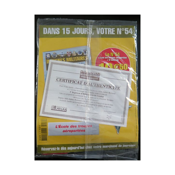 5° RHC : insigne métallique du 5° régiment d'hélicoptères de combat type 2  Arthus Bertrand pour les Editions Atlas